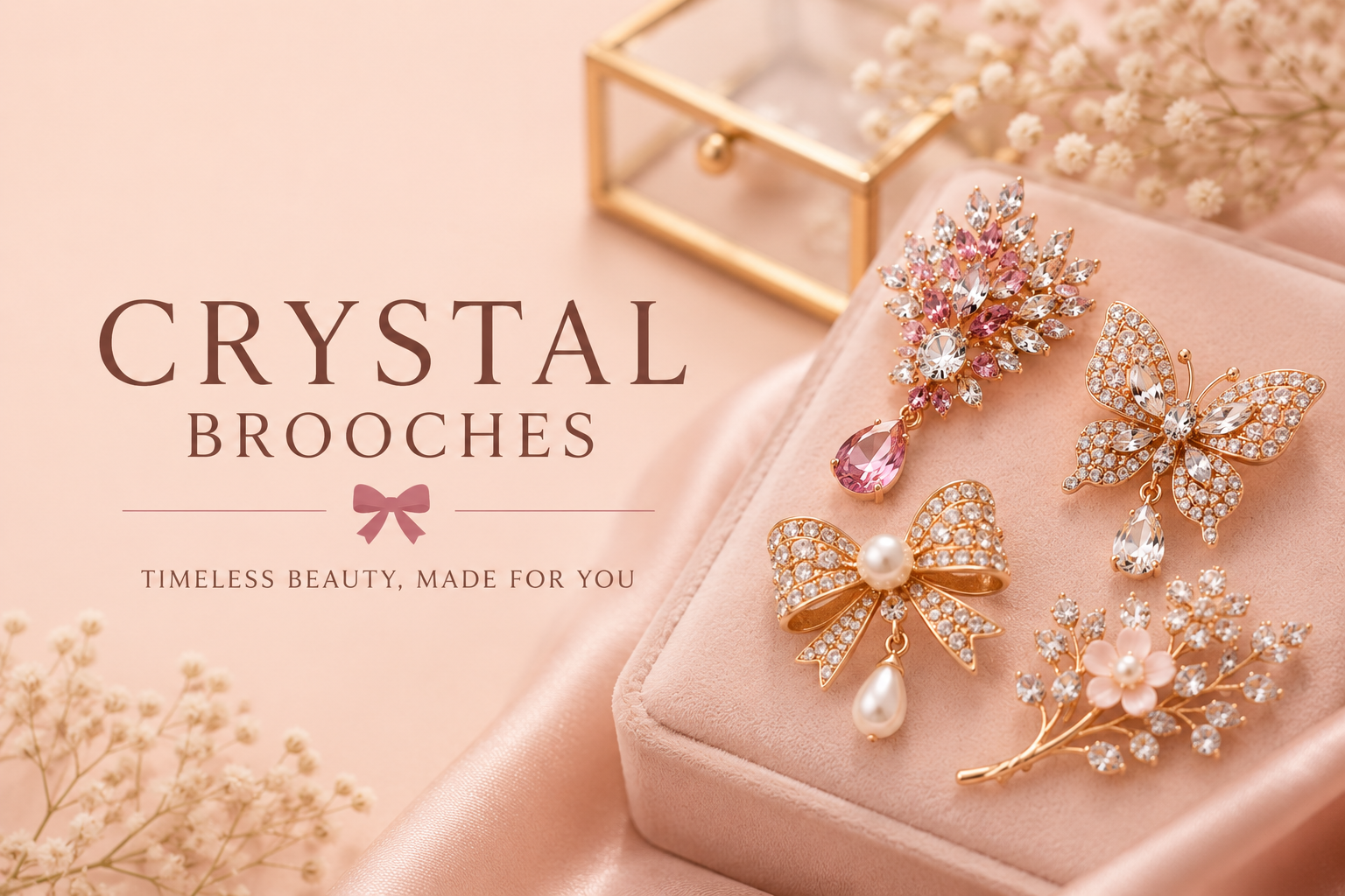 Crystal Brooches