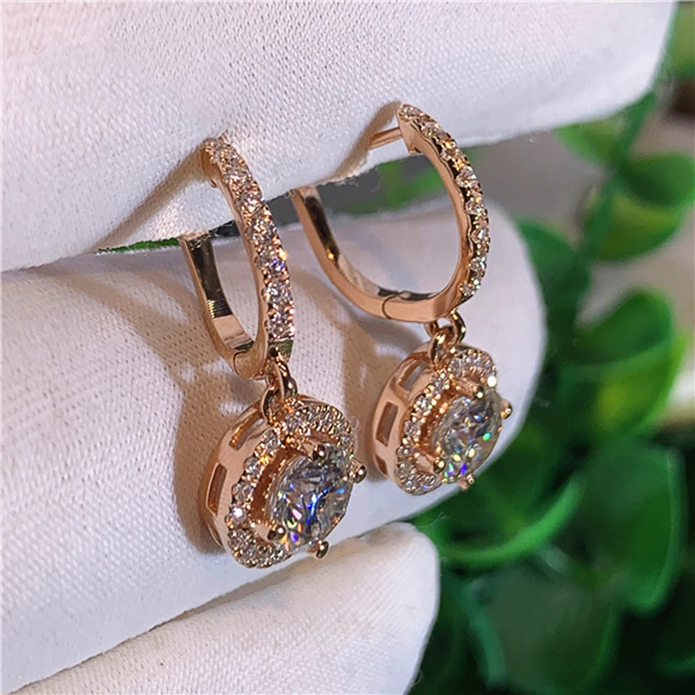 Luna Halo Drops Earrings