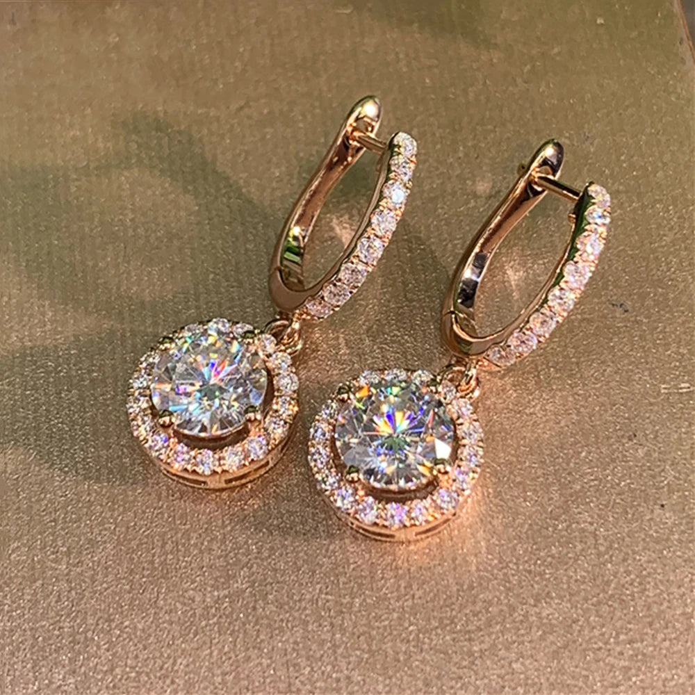 Luna Halo Drops Earrings
