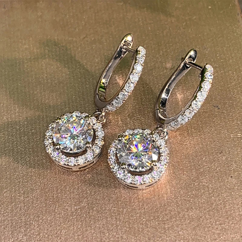 Luna Halo Drops Earrings