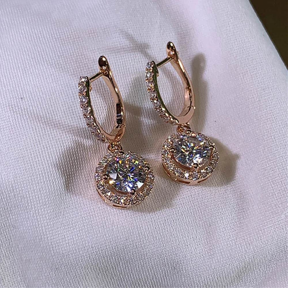Luna Halo Drops Earrings