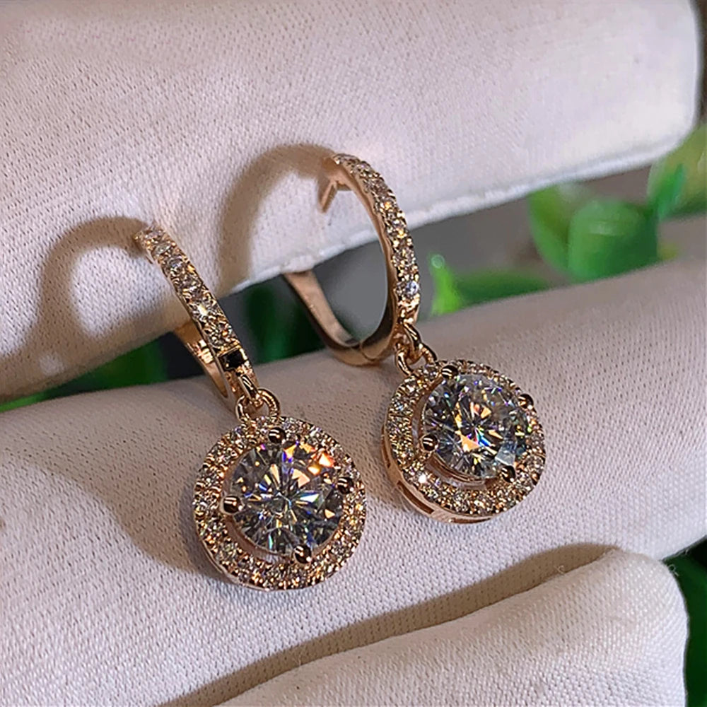 Luna Halo Drops Earrings