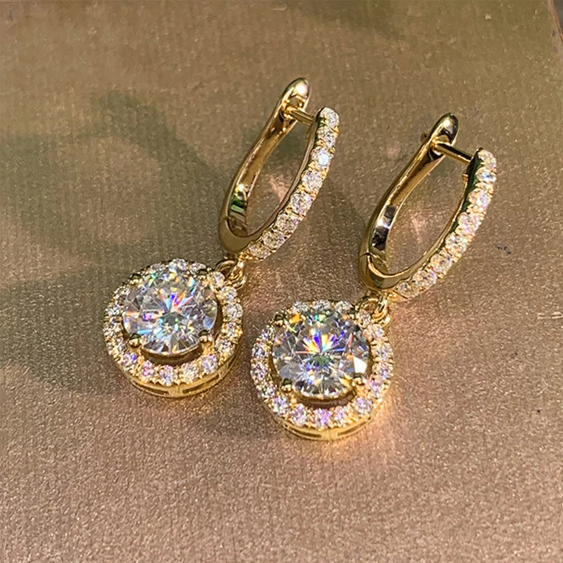 Luna Halo Drops Earrings