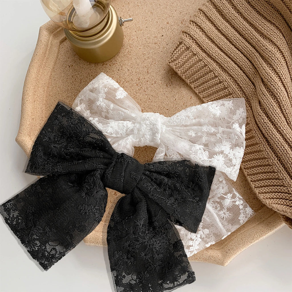 Elegant Lace Ribbon Hair  Clip