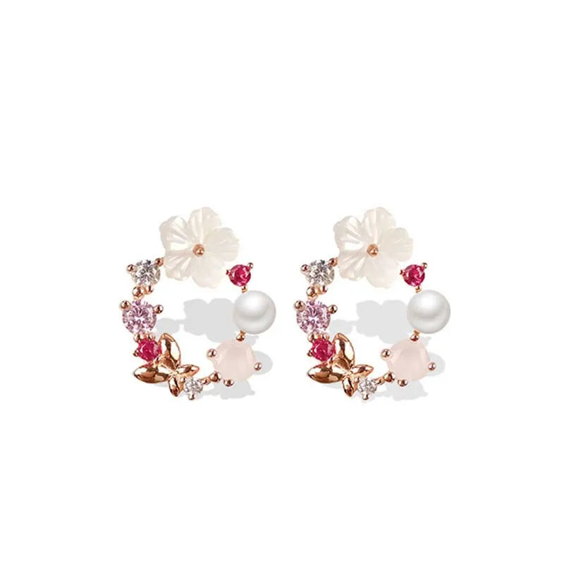 Pink Blossom Earrings