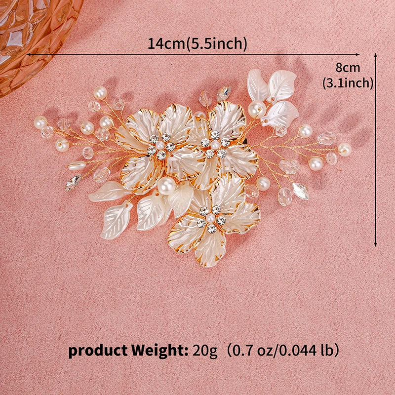 Blush Pearl Bloom Hair  Clip