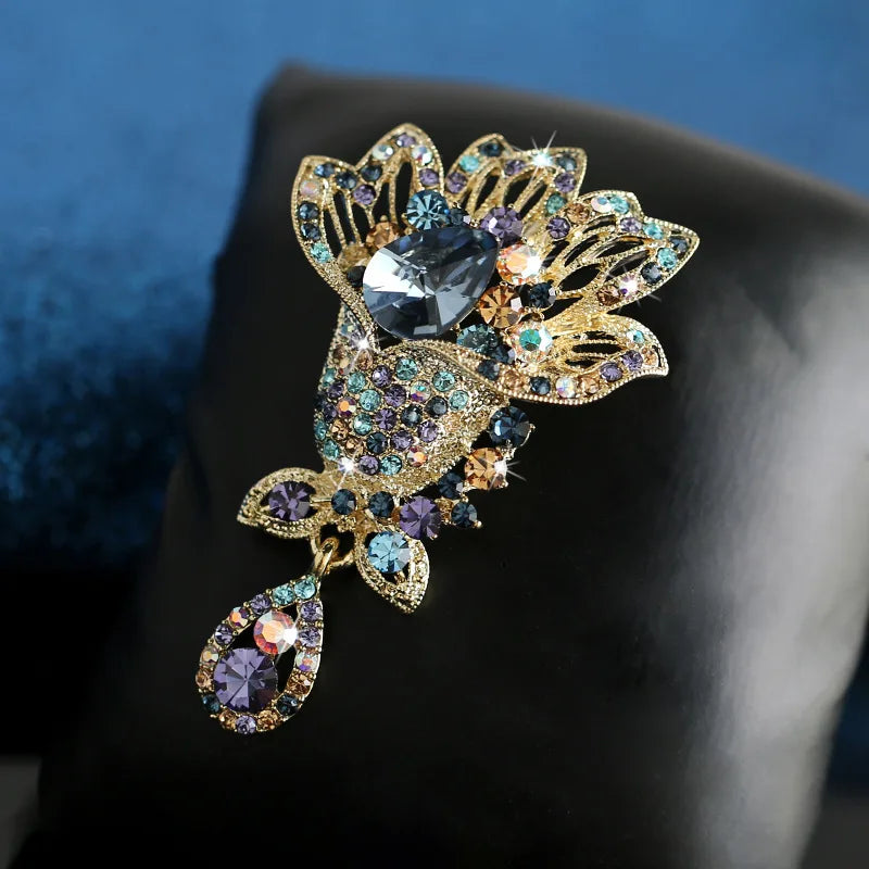Aurora Crystal Brooch