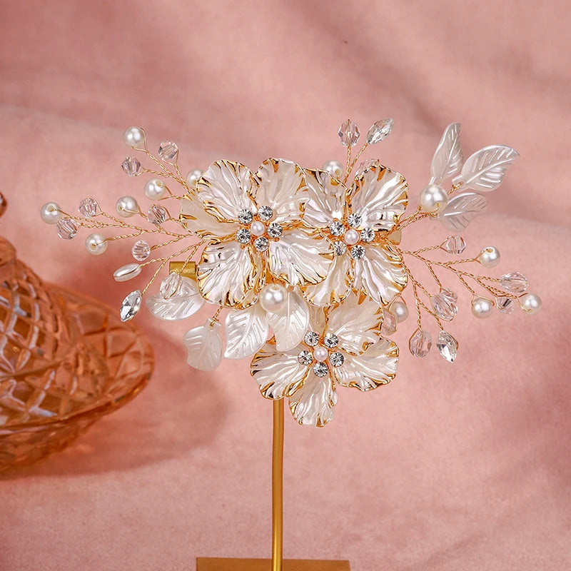 Blush Pearl Bloom Hair  Clip