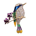 Crystal Bird Brooch