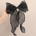Aurielle Sheer Ribbon Hair Bow Clip