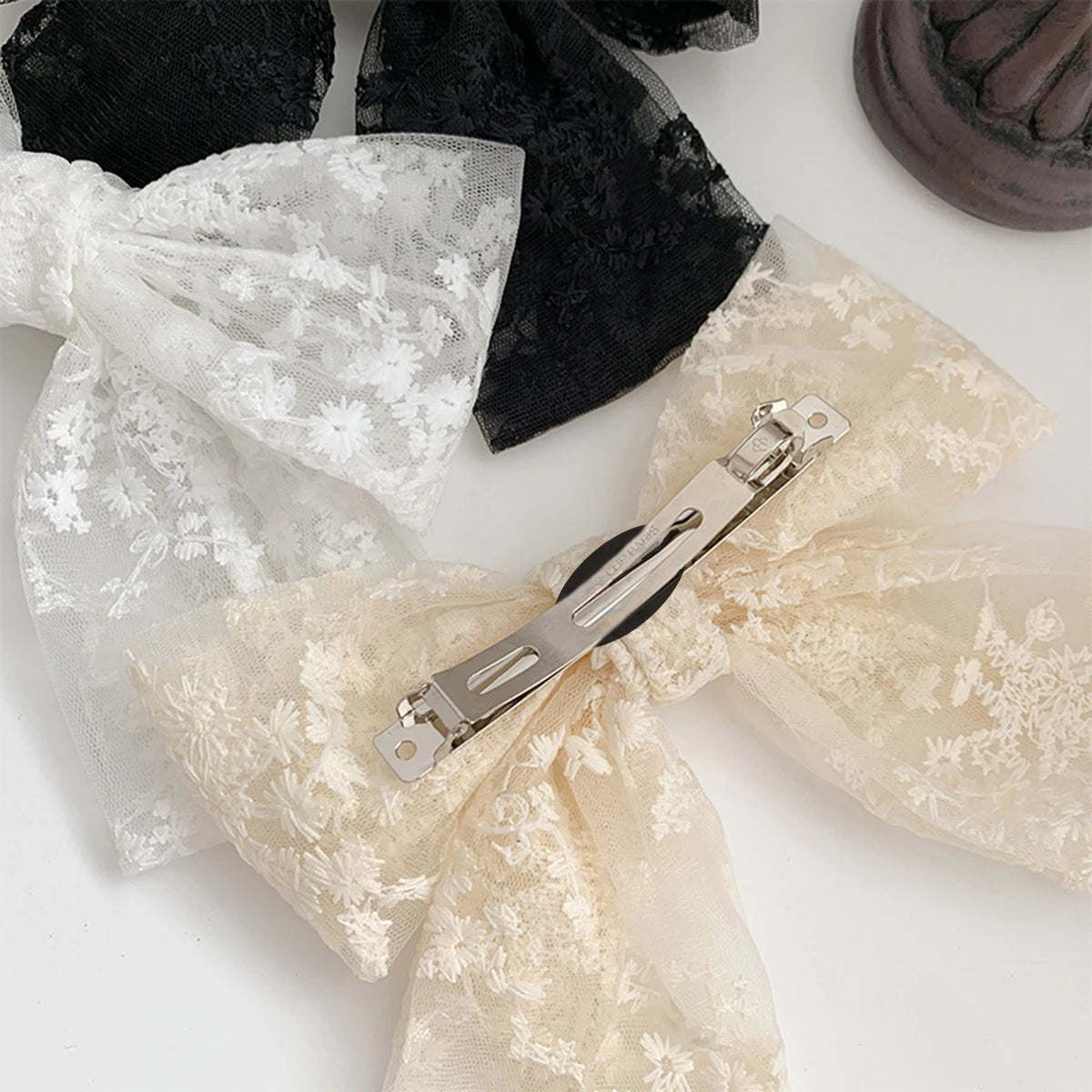 Elegant Lace Ribbon Hair  Clip