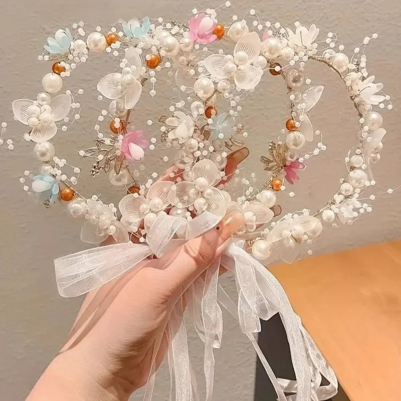 Celestial Pearl Flower Crown headband