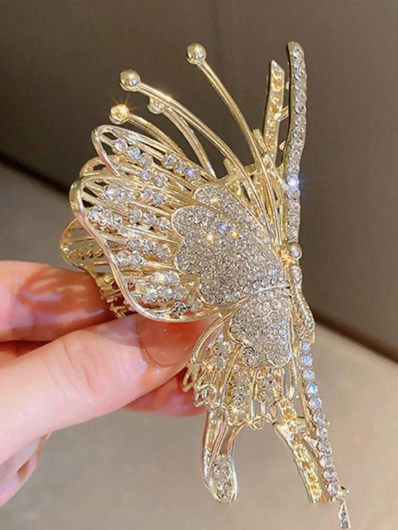 Crystal Butterfly  Hair Clip